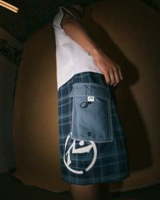 RUSTY HOODUS FIXED WAIST BOARDSHORT NAVY