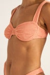 Rhythm Isla Rib Soft Strap Balconette Top Peach