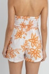 Rhythm Sanctuary Floral Strapless Romper White