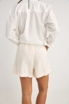 Rhythm Mini Linen Elasticated Short Cream