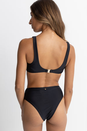 Rhythm Classic Crop Top Black