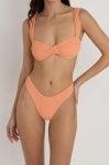 Rhythm Isla Rib Hi Cut Pant Peach