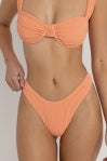 Rhythm Isla Rib Hi Cut Pant Peach