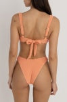Rhythm Isla Rib Hi Cut Pant Peach
