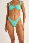 Rhythm Isla Rib Hi Cut Pant Sea Green