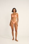 Rhythm Isla Rib Soft Strap Balconette Top Peach
