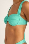 Rhythm Isla Rib Soft Strap Balconette Top Sea Green