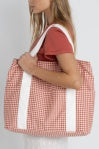 Rhythm Lola Check Tote Bag Red