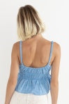 Rhythm Tyler Baby Doll Top Cornflower