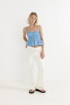 Rhythm Tyler Baby Doll Top Cornflower