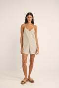 Rhythm Valley Stripe Adjustable Romper Blue
