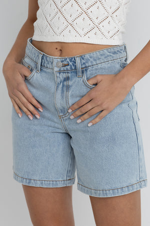 Rhythm Tour Denim Bermuda Short Light Blue