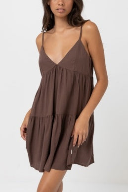 Rhythm Classic Tiered Mini Dress CHO SantoLoco Hawaii Rhythm Classic Tiered Mini Dress CHO SantoLoco Hawaii
