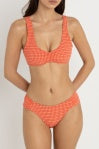 Rhythm Lola Check Crop Top Red