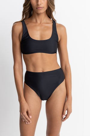 Rhythm Classic Crop Top Black
