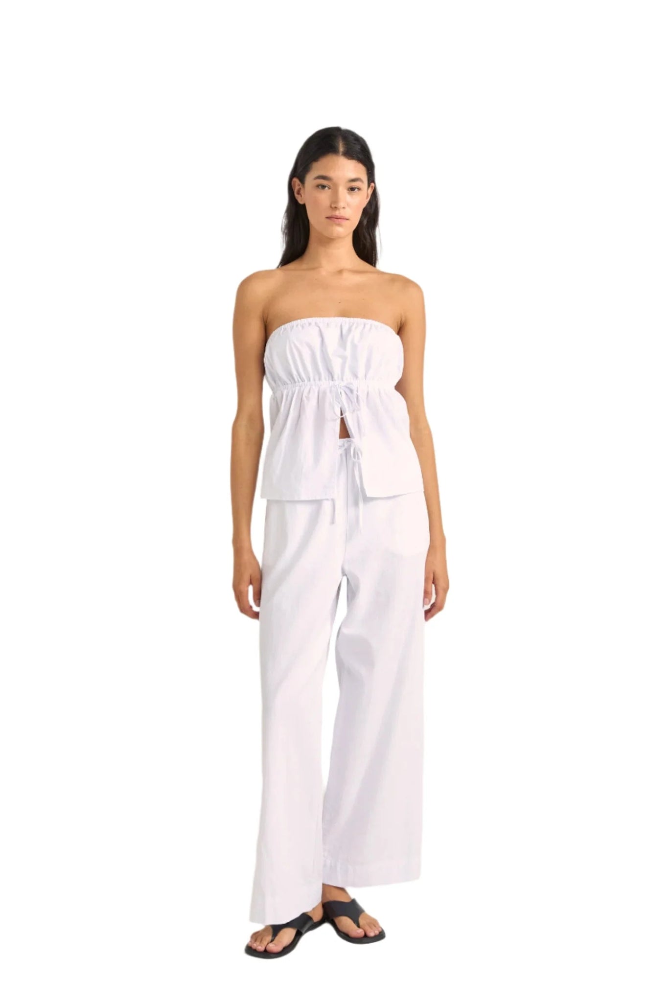 Rhythm Posie Gathered Pants White