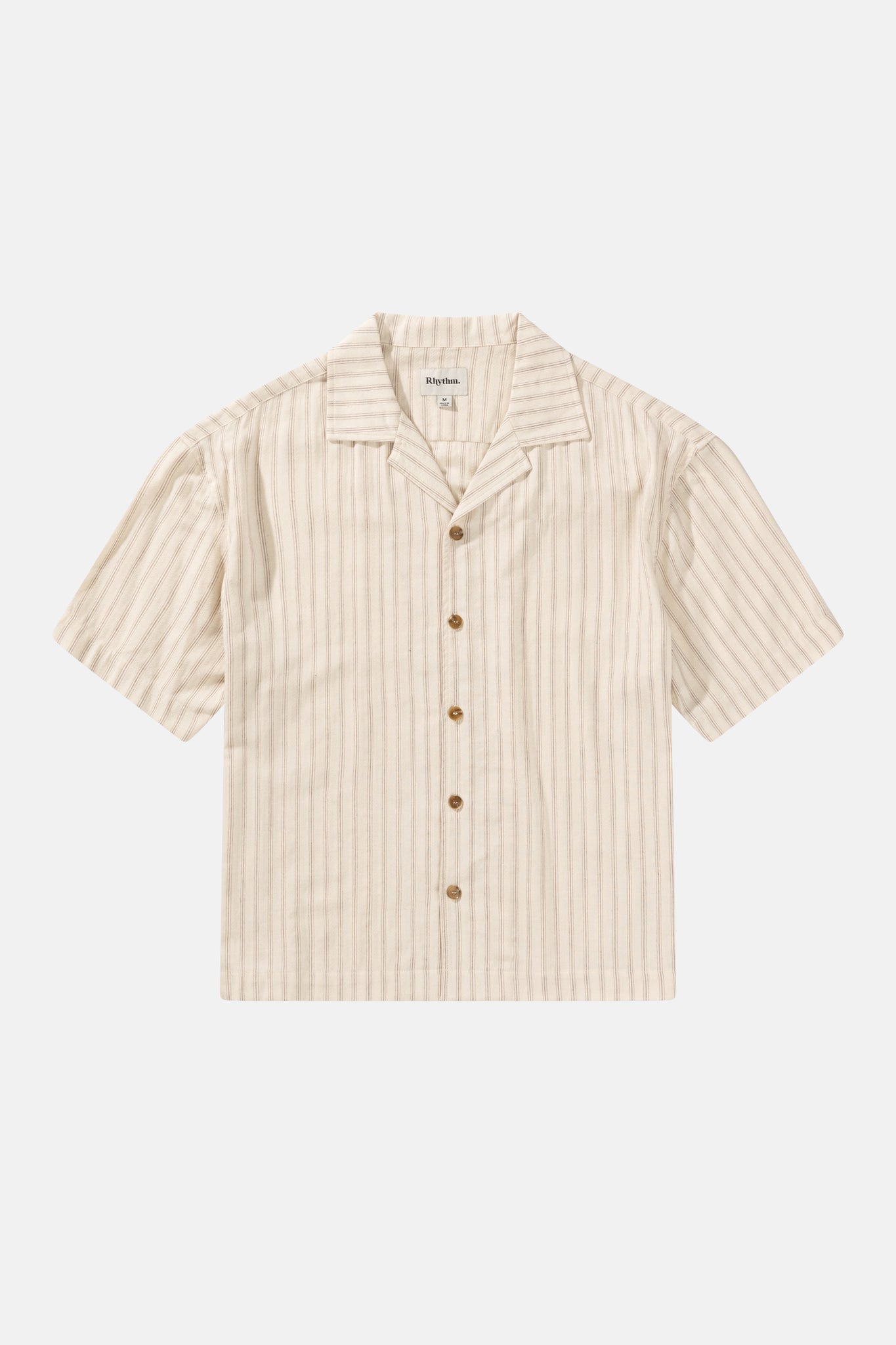 Rhythm Relaxed Stripe SS Shirt NAT