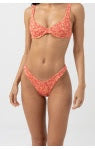 Zadie Floral Smocked Hi Cut Bikini Pant