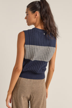 Rhythm Gatwick Sweater Vest NAV