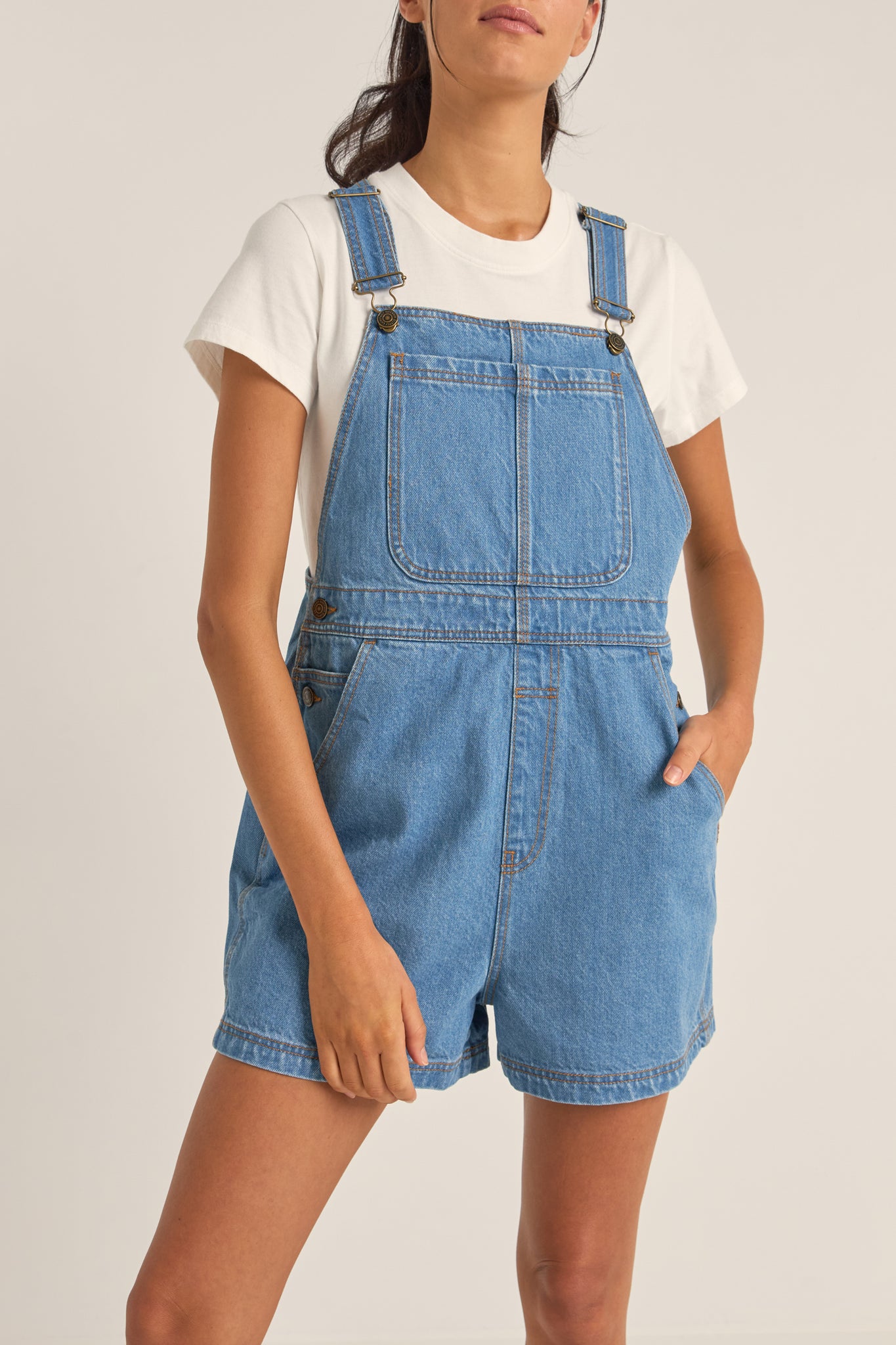 Rhythm Tides Short Overall BLU