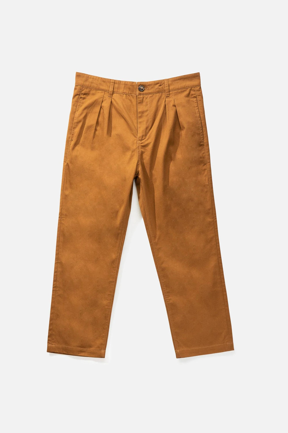 Rhythm Double Pleat Twill Trouser Butterscotch