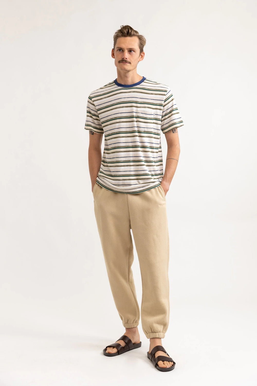 Rhythm Strand Fleece Pant Sand