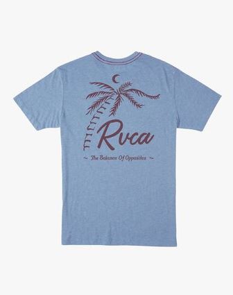 RVCA Tropicale T-Shirt Blue - SantoLoco Hawaii