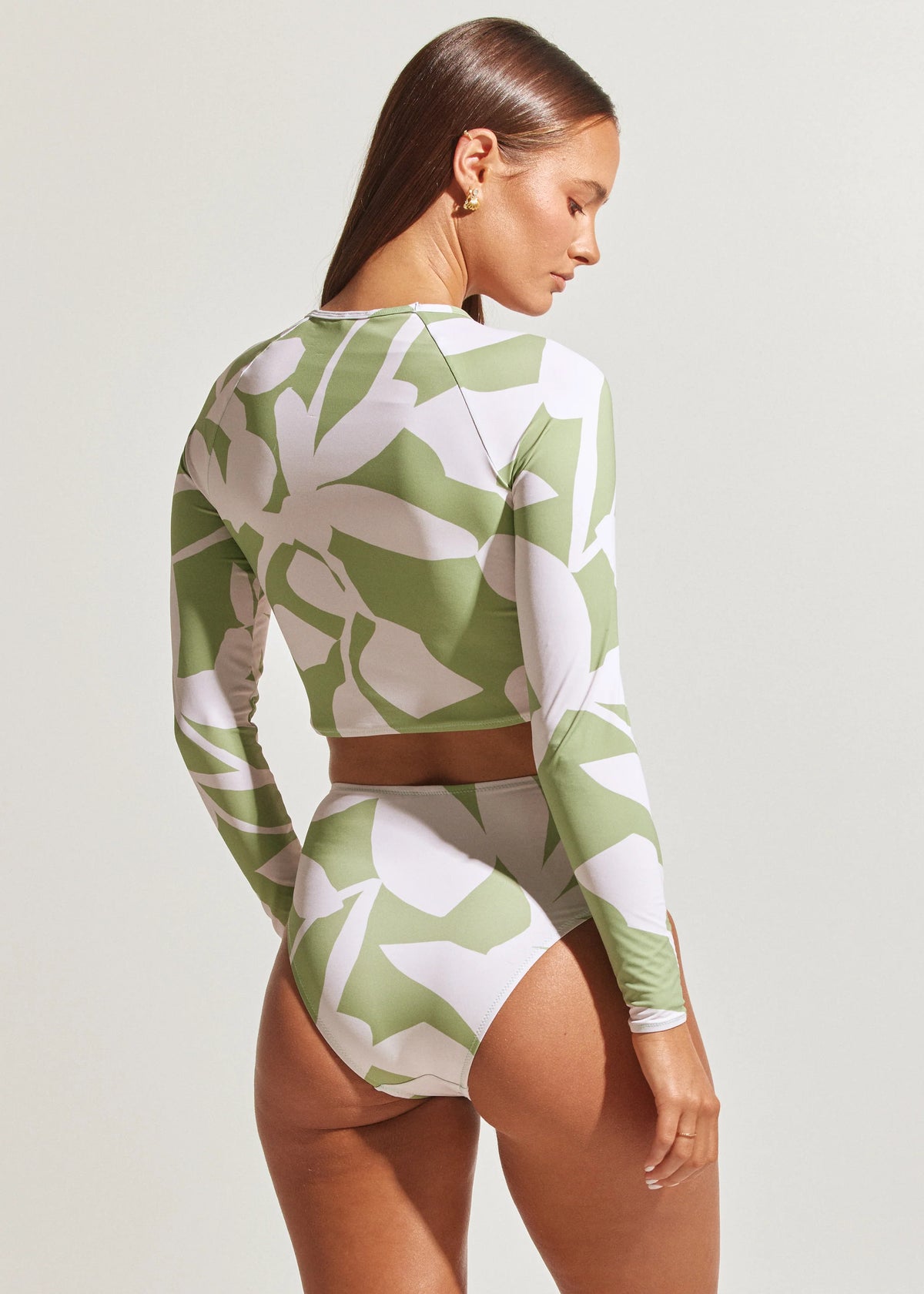 Poolside Paradiso Islander High Waist Bottom Palm
