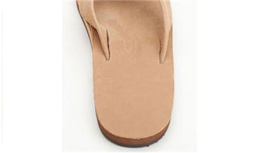 Rainbow Men's Single Layer Premier Leather with Arch Support / Dark Brown - SantoLoco Hawaii
