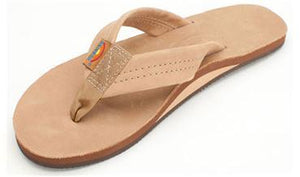 Rainbow Men's Single Layer Premier Leather with Arch Support / Sierra Brown - SantoLoco Hawaii