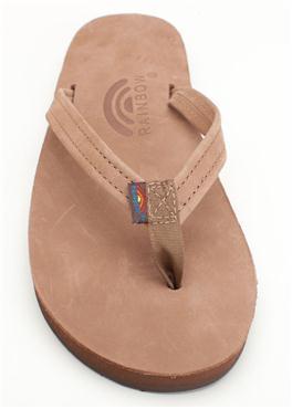 Rainbow Women's Single Layer Premier Leather with Arch Support / Sierra Brown - SantoLoco Hawaii