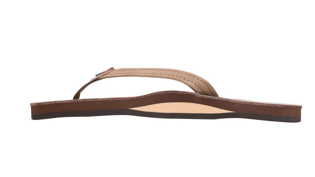 Rainbow Women's Single Layer Premier Leather With Arch Support / Dark Brown
