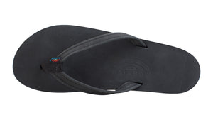 Rainbow Women's Single Layer Premier Leather With Arch Support / Black