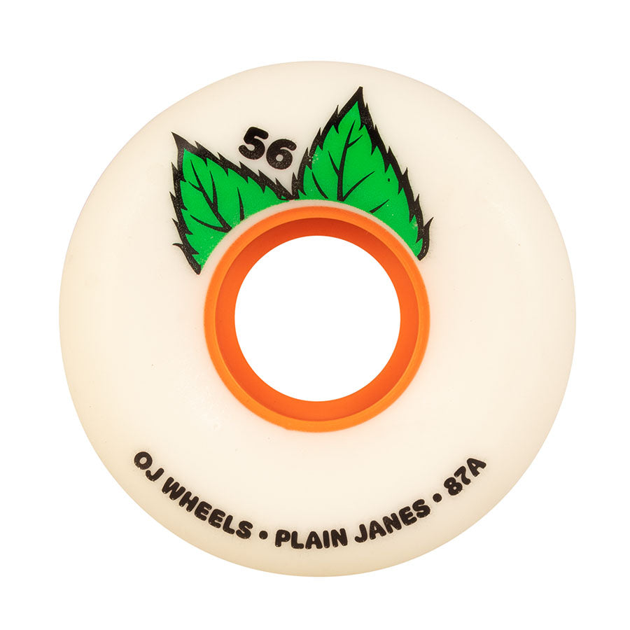 OJ 56mm Plain Jane Keyframe Wheels White