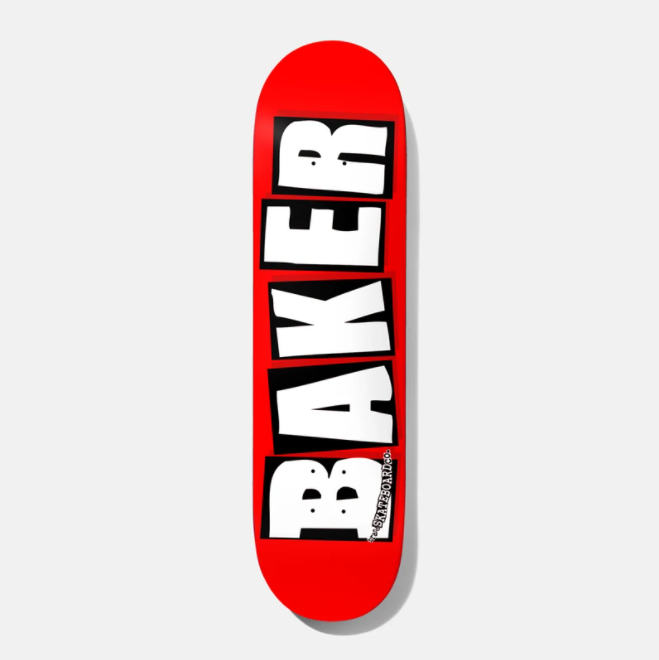 Baker Brand Logo 8.5 Deck Red