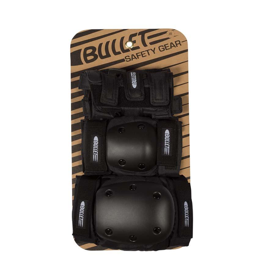 Bullet Safety Gear Junior Set Black - SantoLoco Hawaii