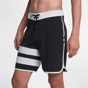 Hurley Phantom Block Party Solid Boardshort 18" Black - SantoLoco Hawaii
