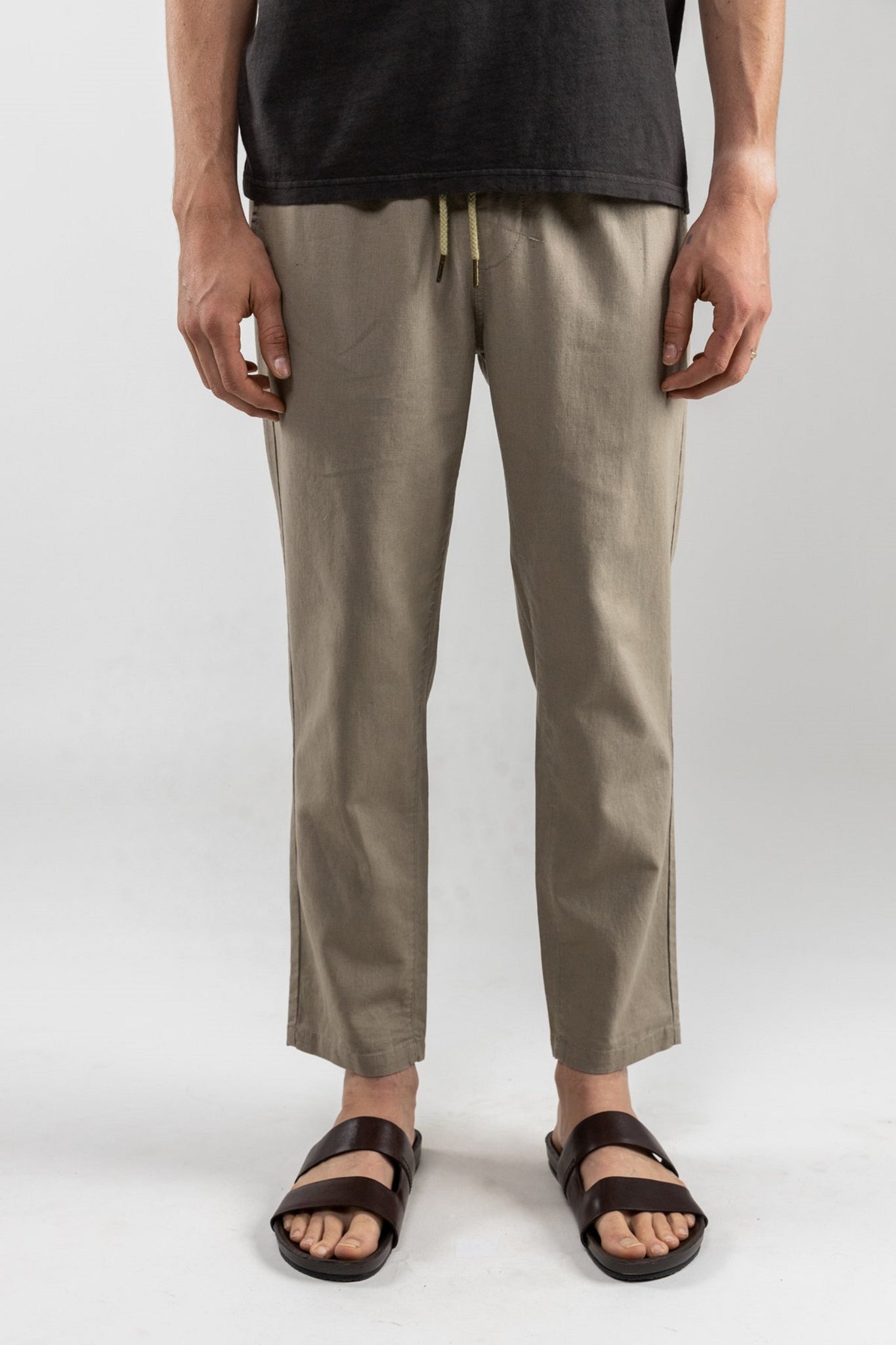 Rhythm Linen Wayfarer Pant Dusty Sage