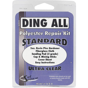 Ding All Standard Polyester Repair Kit Blue - SantoLoco Hawaii