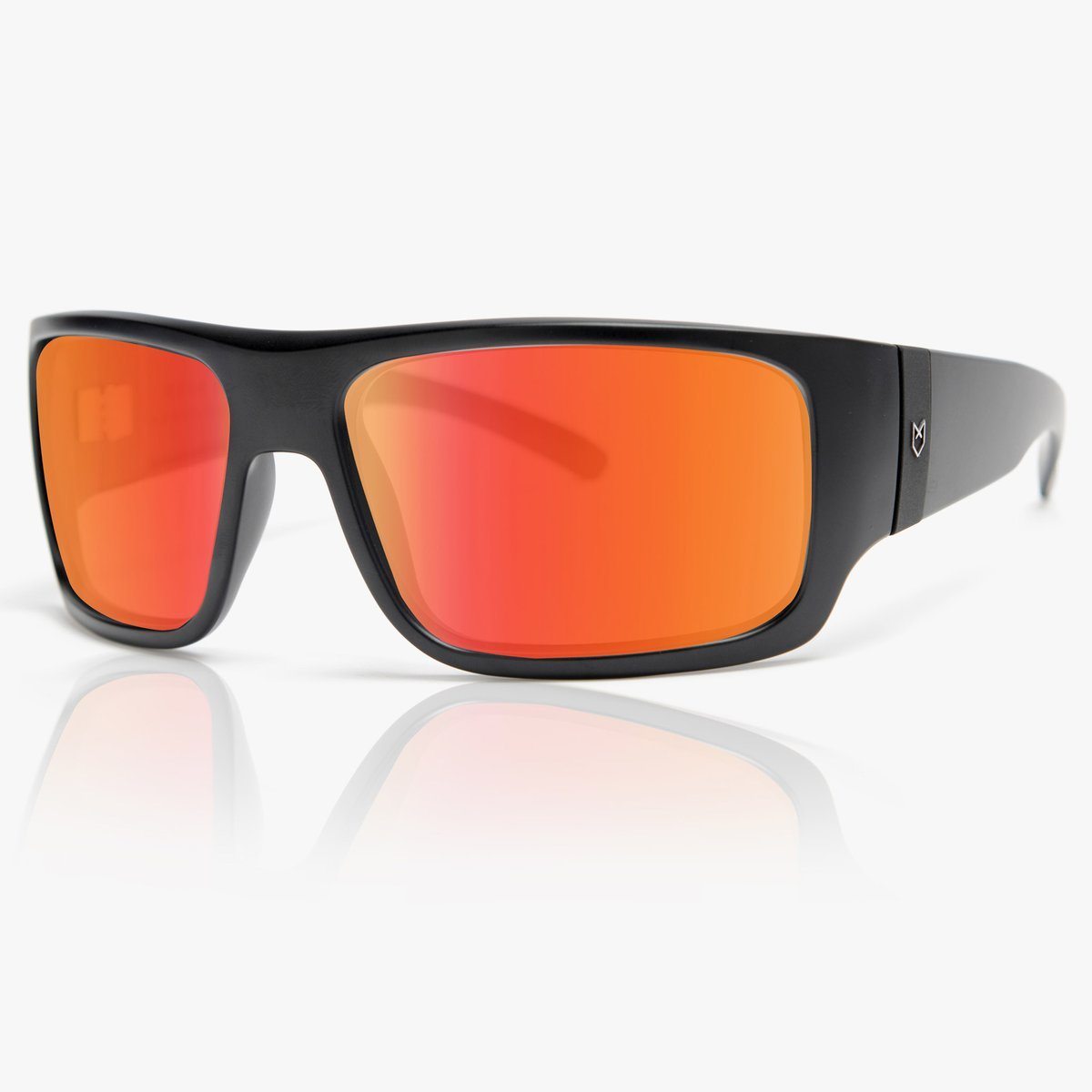 Madson Manic Sunglasses Black Matte / Red Chrome Polarized - SantoLoco Hawaii