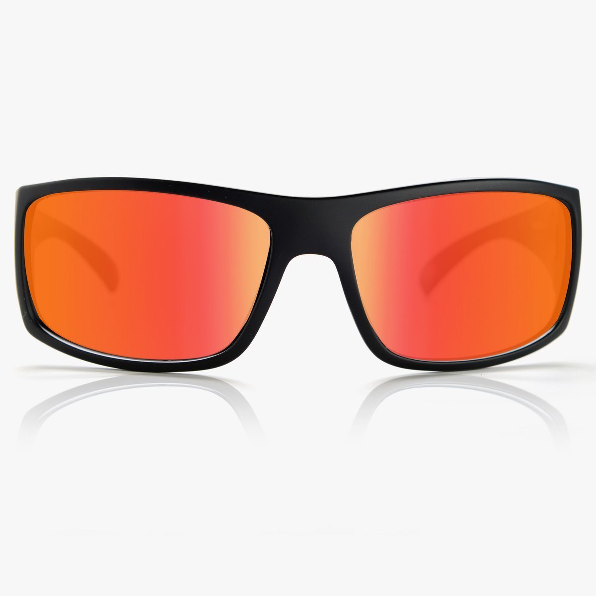 Madson Magnate Sunglasses Black Matte / Red Chrome Polarized - SantoLoco Hawaii