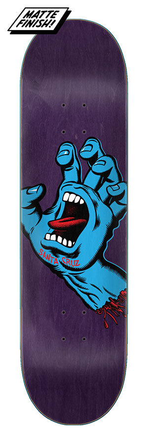 Santa Cruz Screaming Hand 8.375 Deck Purple
