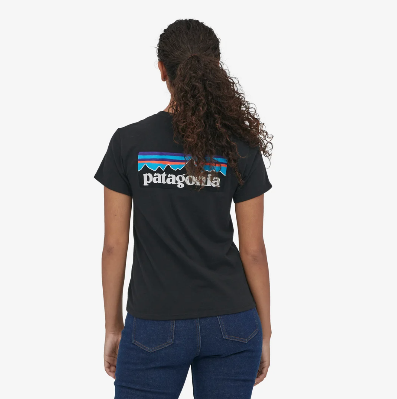 Patagonia  W's P-6 Logo Responsibili Tee Black