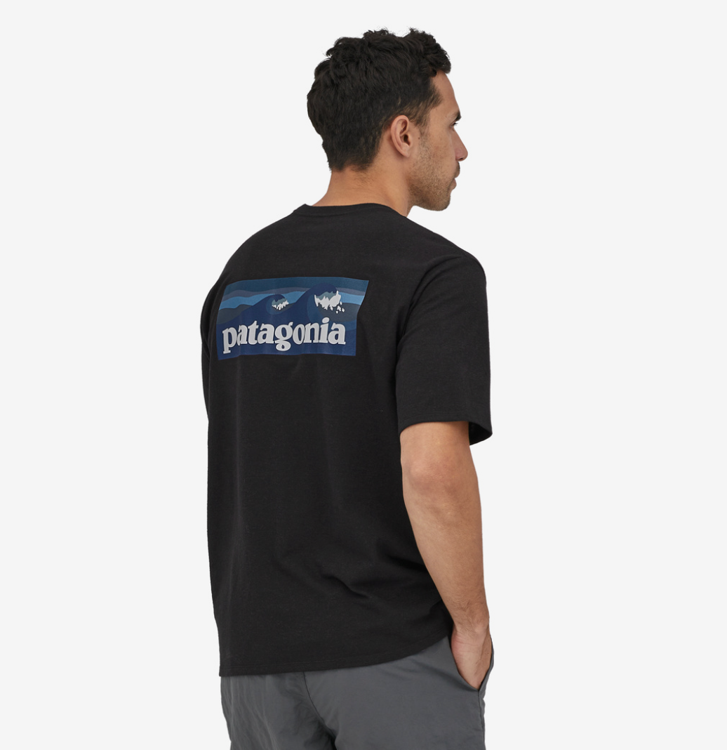Patagonia Boardshort Logo Pocket Tee Black