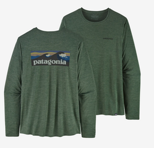 Patagonia Long Sleeved Capilene Cool Daily Graphic Shirt Green