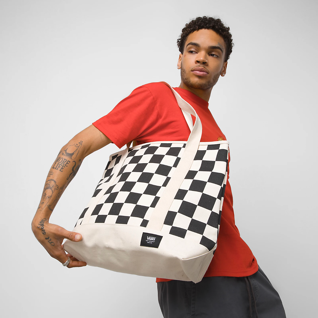Vans Pergs Tote Checkered White – SantoLoco Hawaii