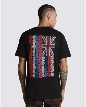 Vans Hawaii Flag Mosaic Floral T-shirt Black
