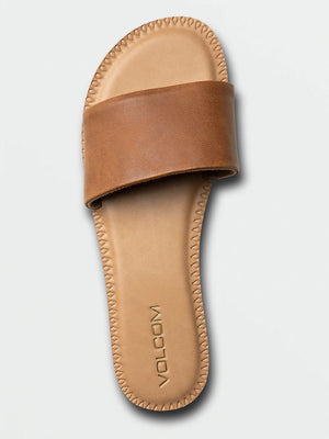Volcom Simple Slide Sandals Tan