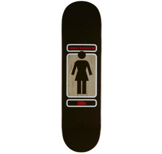 The Girl Skateboard Bannerot 93 Til Pop Secret 8.25 Deck Brown