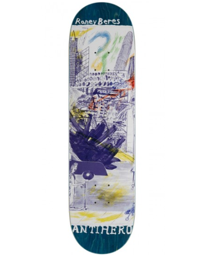 Anti Hero Beres SF Then And Now 8.12 Deck Blue